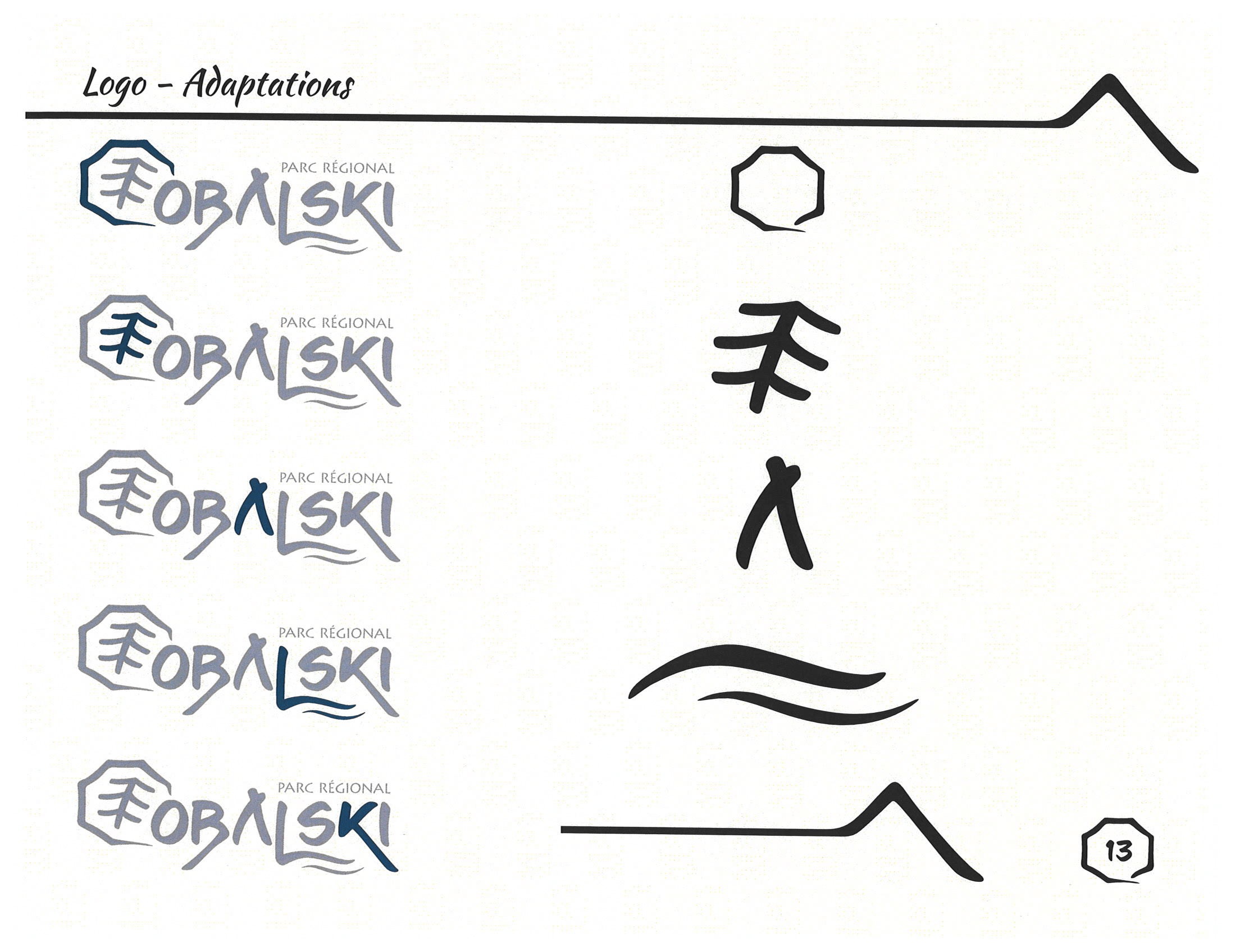 Parc régional Obalski nouvelle identité visuelle Ville de Chibougamau